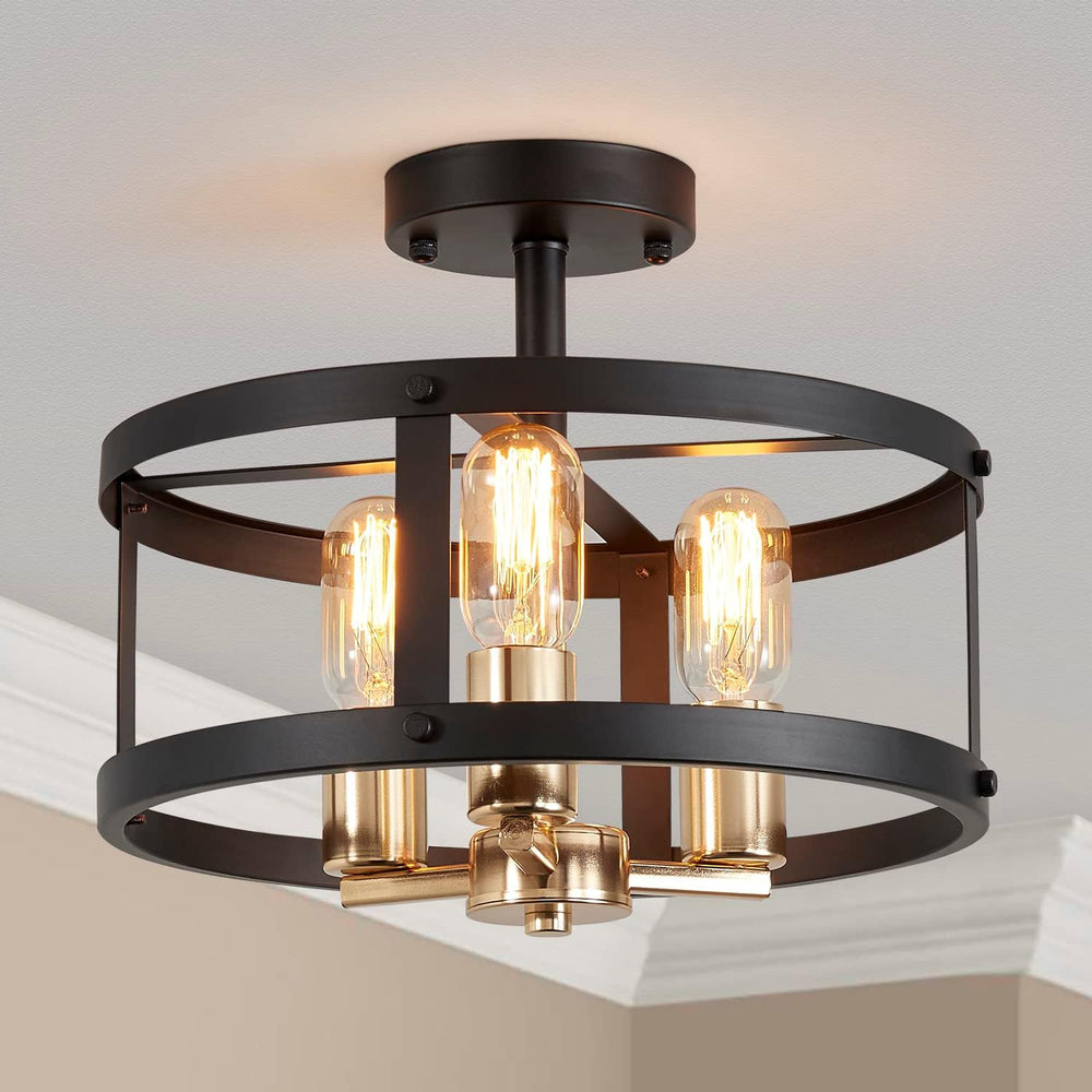 Saint Mossi Vintage Semi Flush Mount Ceiling Light