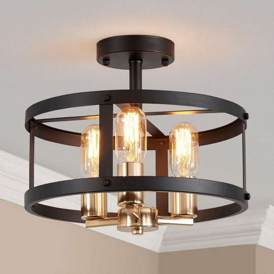 Saint Mossi Vintage Semi Flush Mount Ceiling Light