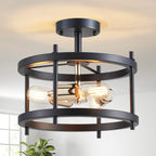 Saint Mossi Vintage Semi Flush Mount Ceiling Light