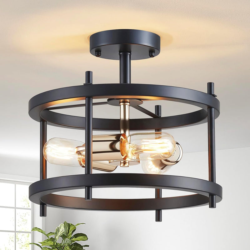 Saint Mossi Vintage Semi Flush Mount Ceiling Light