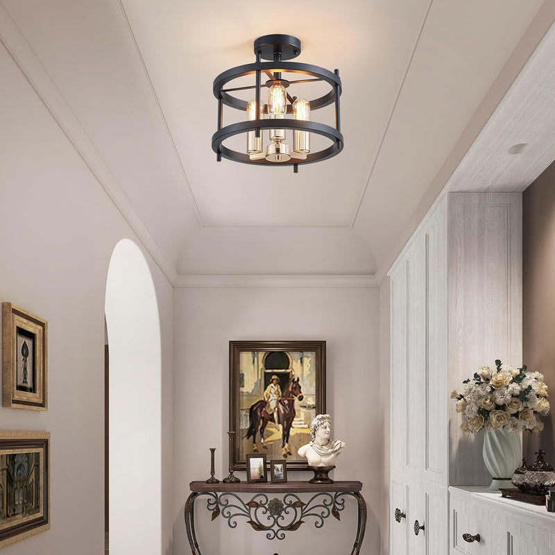 Saint Mossi Vintage Semi Flush Mount Ceiling Light
