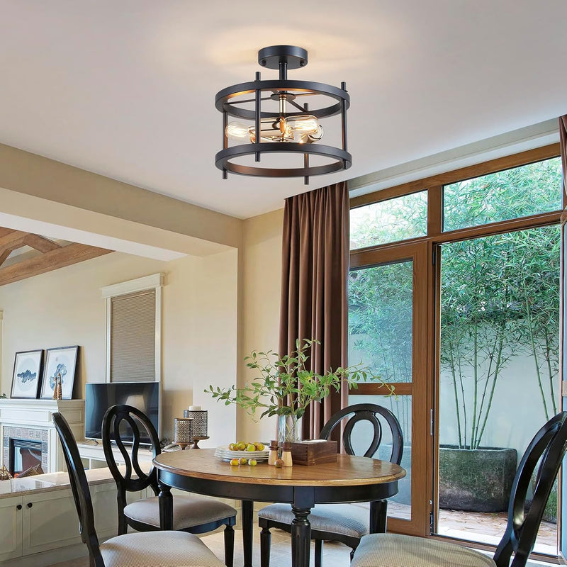 Saint Mossi Vintage Semi Flush Mount Ceiling Light