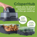 Crisp Go Portable Air Fryer Interchangeable Viewing 4L