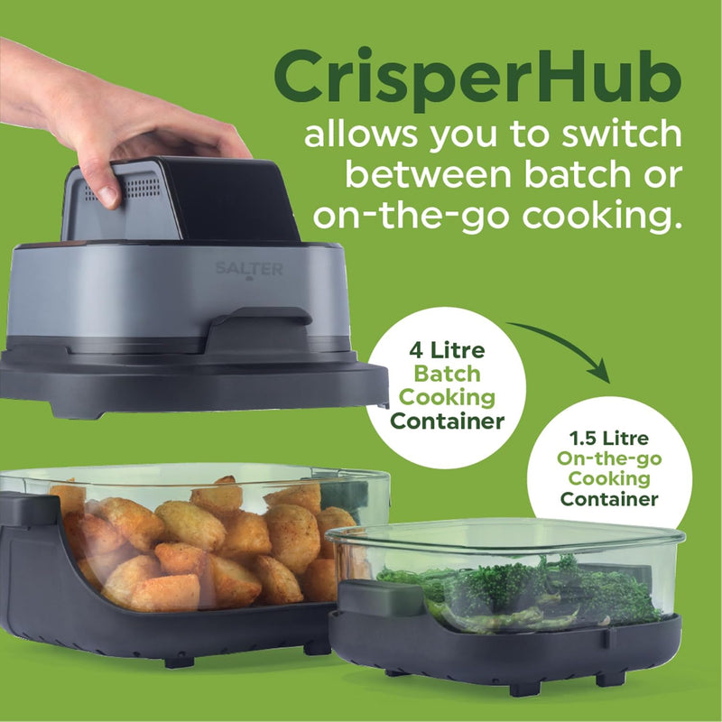 Crisp Go Portable Air Fryer Interchangeable Viewing 4L