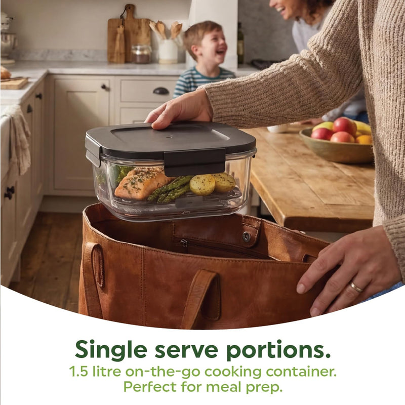 Crisp Go Portable Air Fryer Interchangeable Viewing 4L