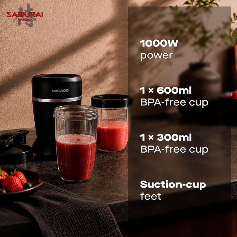 Samurai Power Blend Pro 1200W Jug Blender Ice