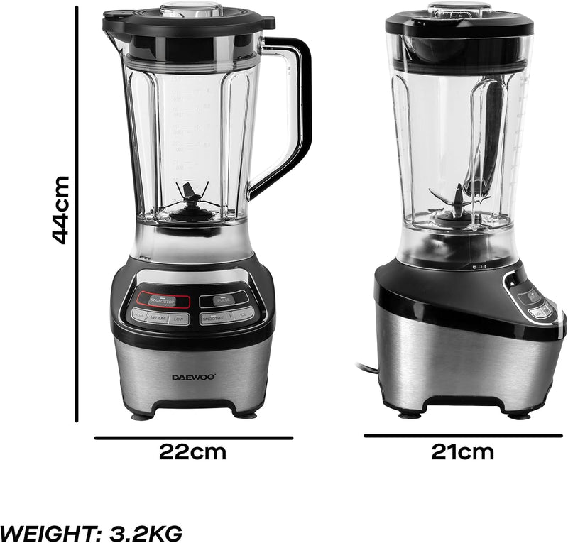 Samurai Power Blend Pro 1200W Jug Blender Ice