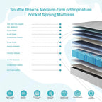 Sana Breeze Mattress 10-Inch Gel Memory Foam 9-Zone