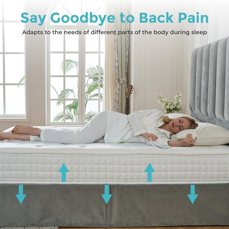 Sana Breeze Mattress 10-Inch Gel Memory Foam 9-Zone