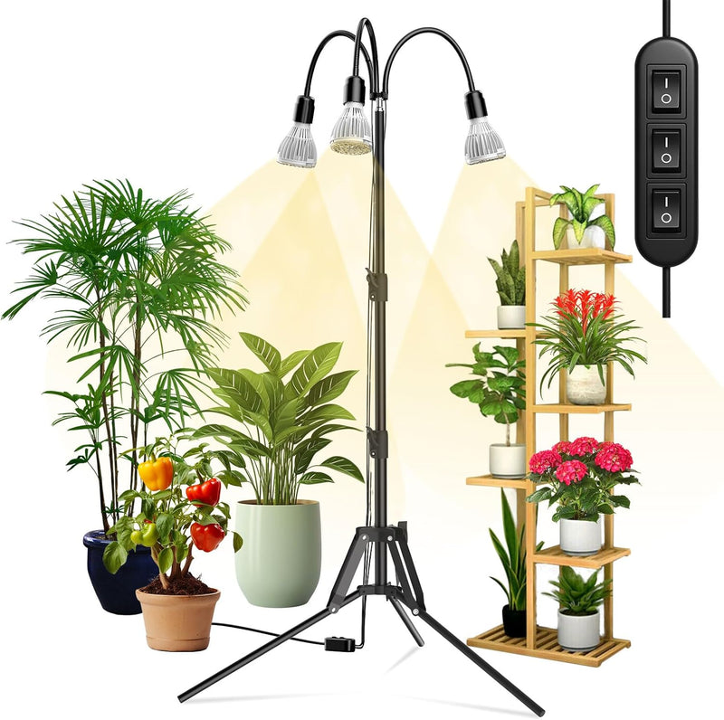 Grow Lights for Indoor Plants 120W 4-Head Full