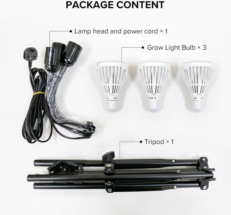 Grow Lights for Indoor Plants 120W 4-Head Full