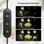 Grow Lights for Indoor Plants 120W 4-Head Full