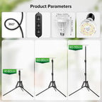 Grow Lights for Indoor Plants 120W 4-Head Full