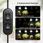 Grow Lights for Indoor Plants 120W 4-Head Full