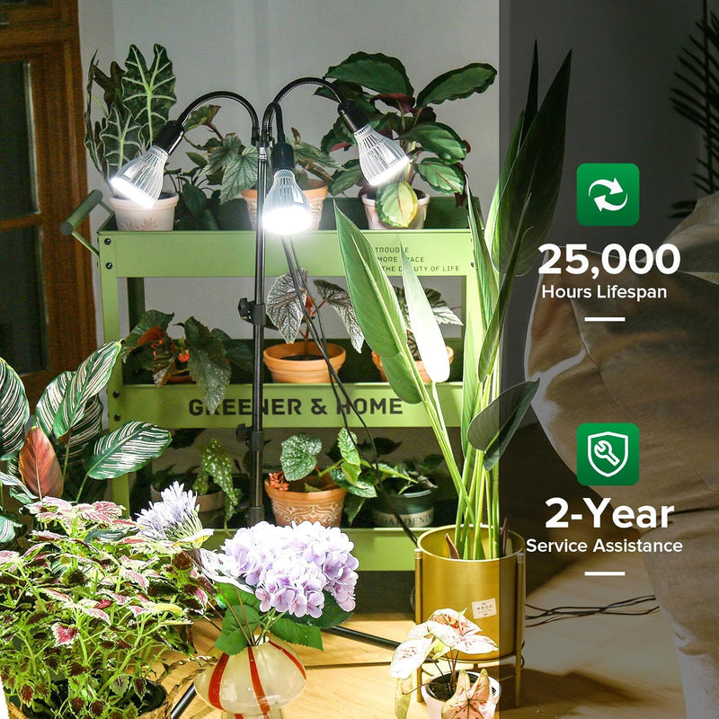 Grow Lights for Indoor Plants 120W 4-Head Full