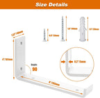 Scaffold Board Shelf Brackets with Lips 5MM Thick (6 Pack)