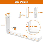 Scaffold Board Shelf Brackets with Lips 5MM Thick (6 Pack)
