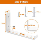 Scaffold Board Shelf Brackets with Lips 5MM Thick (6 Pack)