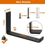 Scaffold Board Shelf Brackets with Lips 5MM Thick (6 Pack)