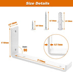 Scaffold Board Shelf Brackets with Lips 5MM Thick (6 Pack)