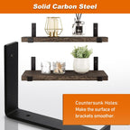 Scaffold Board Shelf Brackets with Lips 5MM Thick (6 Pack)