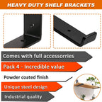 Scaffold Board Shelf Brackets with Lips 5MM Thick (6 Pack)