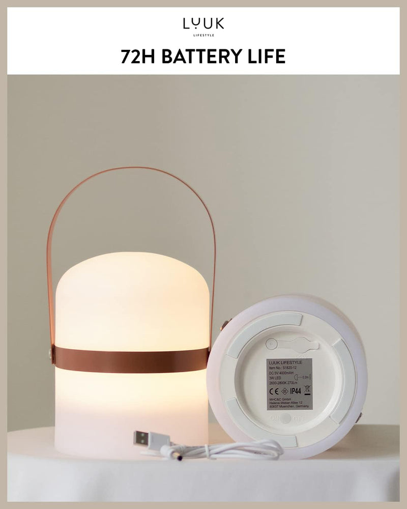 Scandinavian LED Light with Handle for Living Room