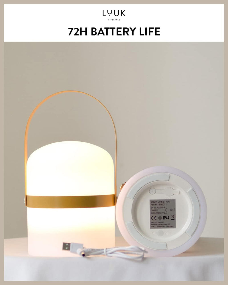 Scandinavian LED Light with Handle for Living Room