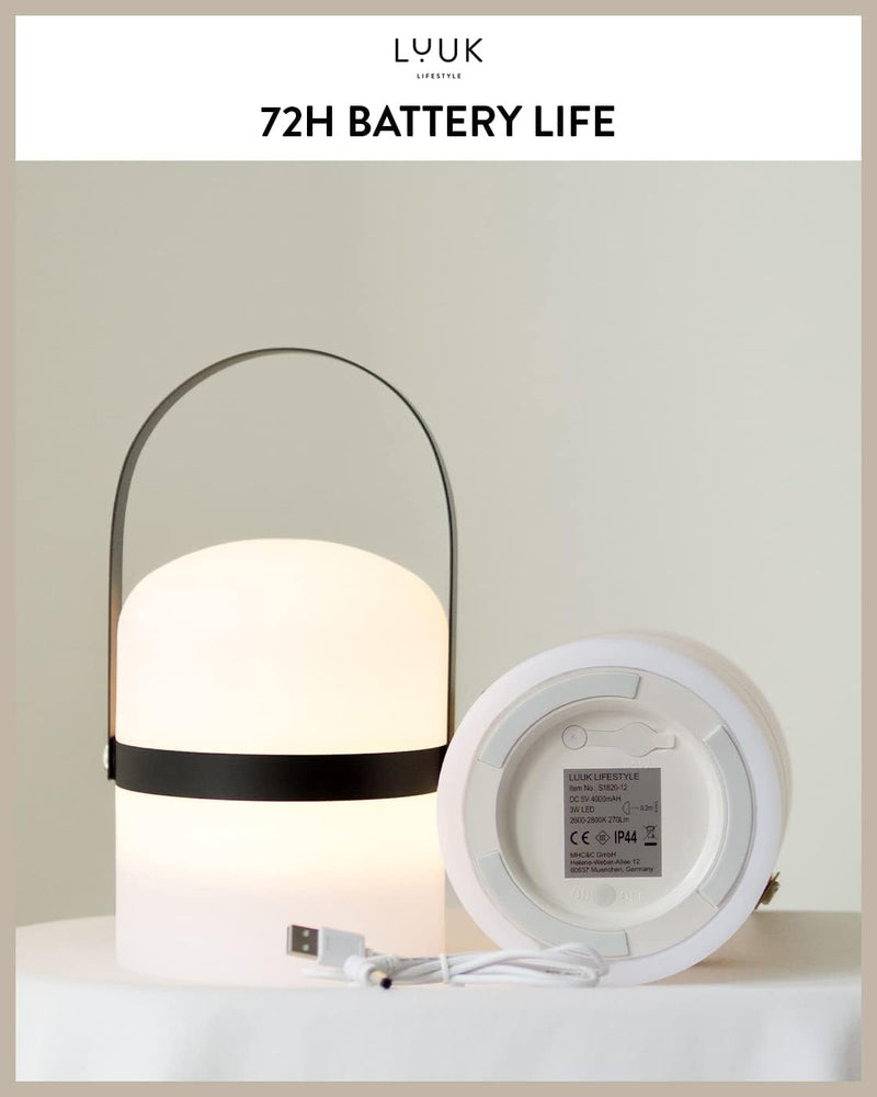 Scandinavian LED Light with Handle for Living Room