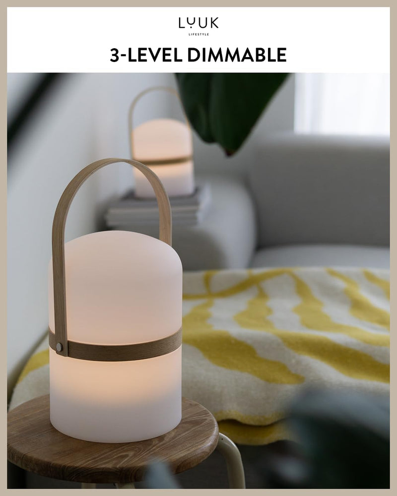 Scandinavian LED Light with Handle for Living Room