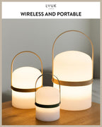 Scandinavian LED Light with Handle for Living Room