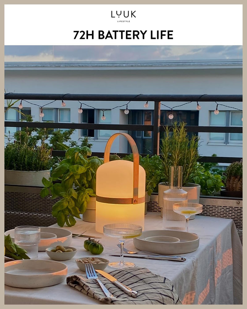 Scandinavian LED Light with Handle for Living Room