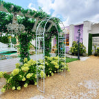 Scendor Wedding Arch Arbour Curved Metal Archway