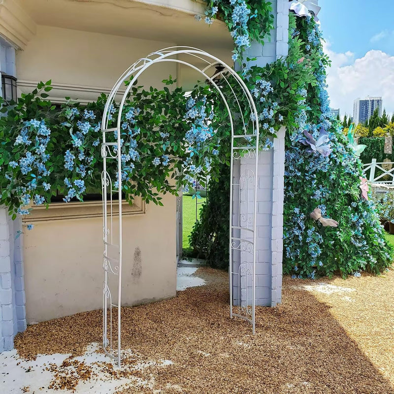 Scendor Wedding Arch Arbour Curved Metal Archway