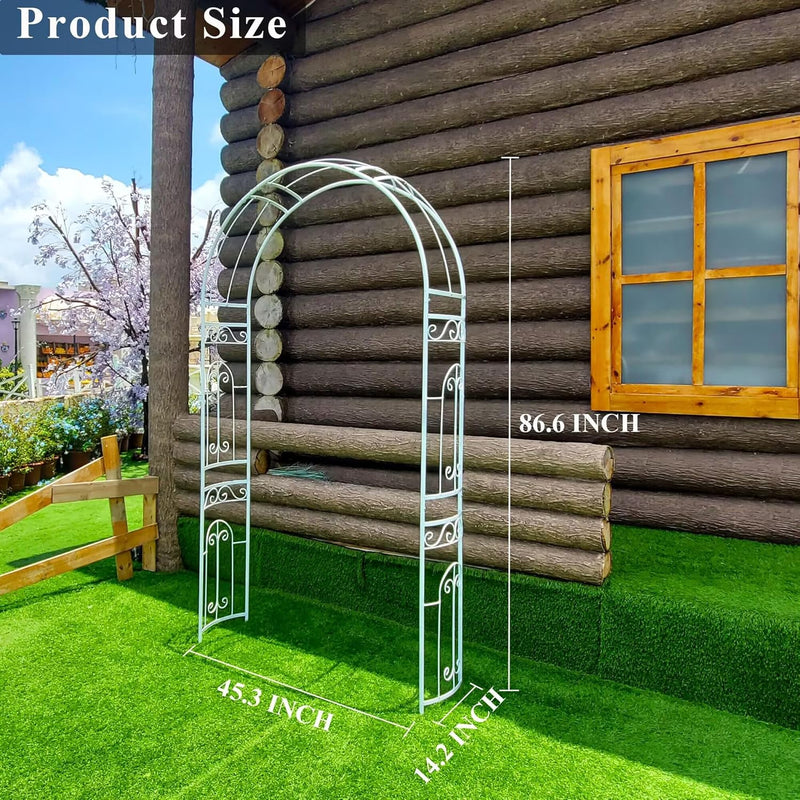 Scendor Wedding Arch Arbour Curved Metal Archway