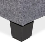 Seat Stool with Storage Space Ottoman Foam Padding