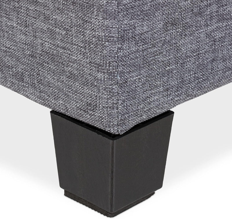 Seat Stool with Storage Space Ottoman Foam Padding