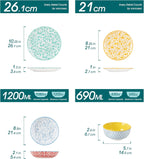 Selene Dinner Sets for 6 People 18 Pieces
