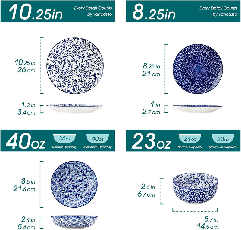 Selene Dinner Sets for 6 People 18 Pieces