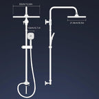 Self-Cleaning Rainfall Shower Kit 304 Stainless
