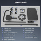 Self-Cleaning Rainfall Shower Kit 304 Stainless