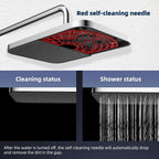 Self-Cleaning Rainfall Shower Kit 304 Stainless