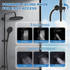 Self-Cleaning Rainfall Shower Kit 304 Stainless