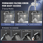 Self-Cleaning Rainfall Shower Kit 304 Stainless