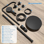 Self-Cleaning Rainfall Shower Kit 304 Stainless