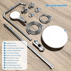 Self-Cleaning Rainfall Shower Kit 304 Stainless