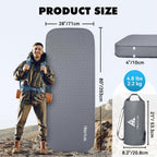 Self-Inflating Sleeping Pad Camping Mattress 9.5 R-Value