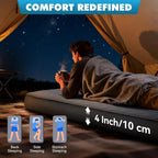 Self-Inflating Sleeping Pad Camping Mattress 9.5 R-Value