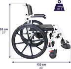 Self Propelled Shower Wheelchair Commode Toilet Chair 2