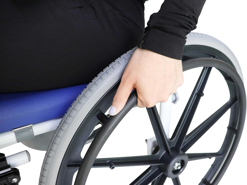Self Propelled Shower Wheelchair Commode Toilet Chair 2